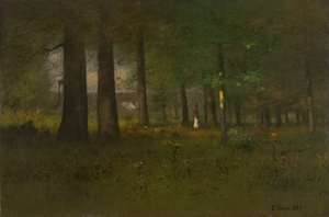 The Edge of the Forest [1891] by George Inness [1825–1894]